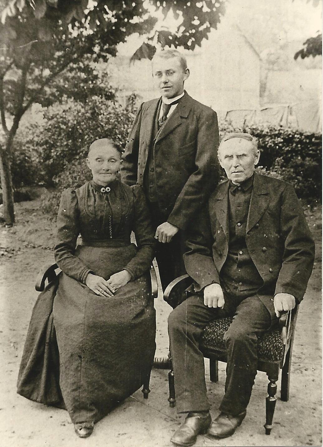 Johann L Wendell mit Frau Magdalena und Sohn Hans