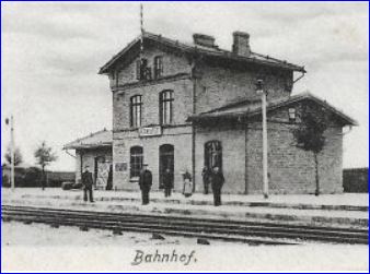 alte Postkarte Bahnhof